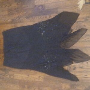 Elegant Black Asymmetrical Skirt